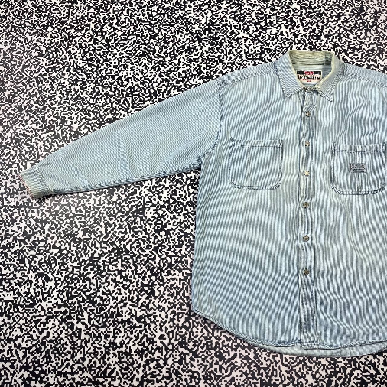 Levi's Vintage Clothing Vintage 90s Levis Rare Western Work Wear Style Shirt Size US L / EU 52-54 / 3 - 7 Thumbnail