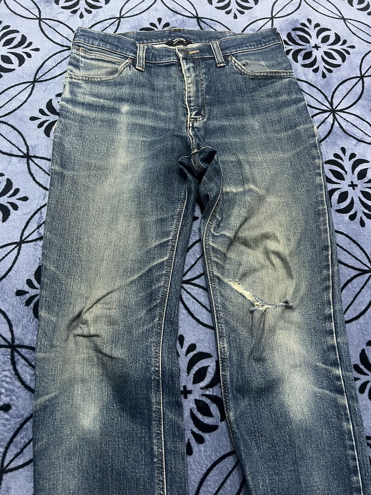 Vintage × Wrangler Wrangler USA - vintage 90’s distressed Size US 29 - 7 Thumbnail