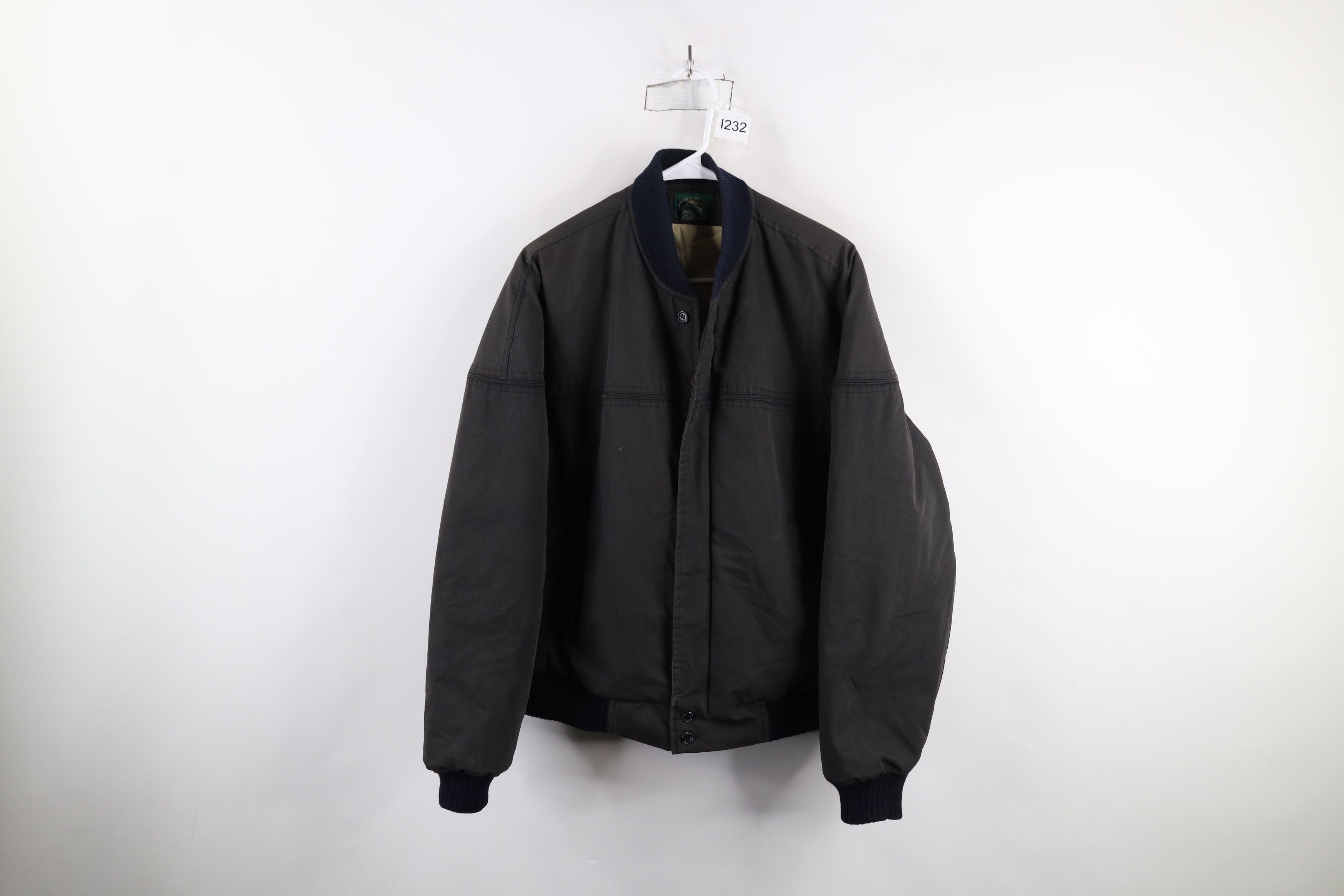 Vintage Vintage 90s Streetwear Quilted Catalina Bomber Jacket Black Size US L / EU 52-54 / 3 - 1 Thumbnail