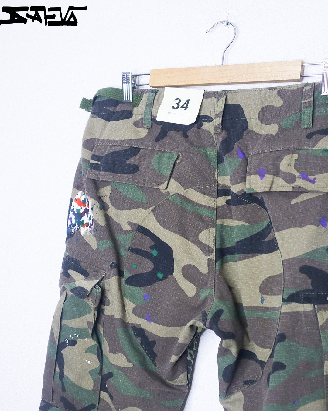 MNML Bootcut Cargo Flare Raw Pants NEW Size US 34 / EU 50 - 9 Thumbnail