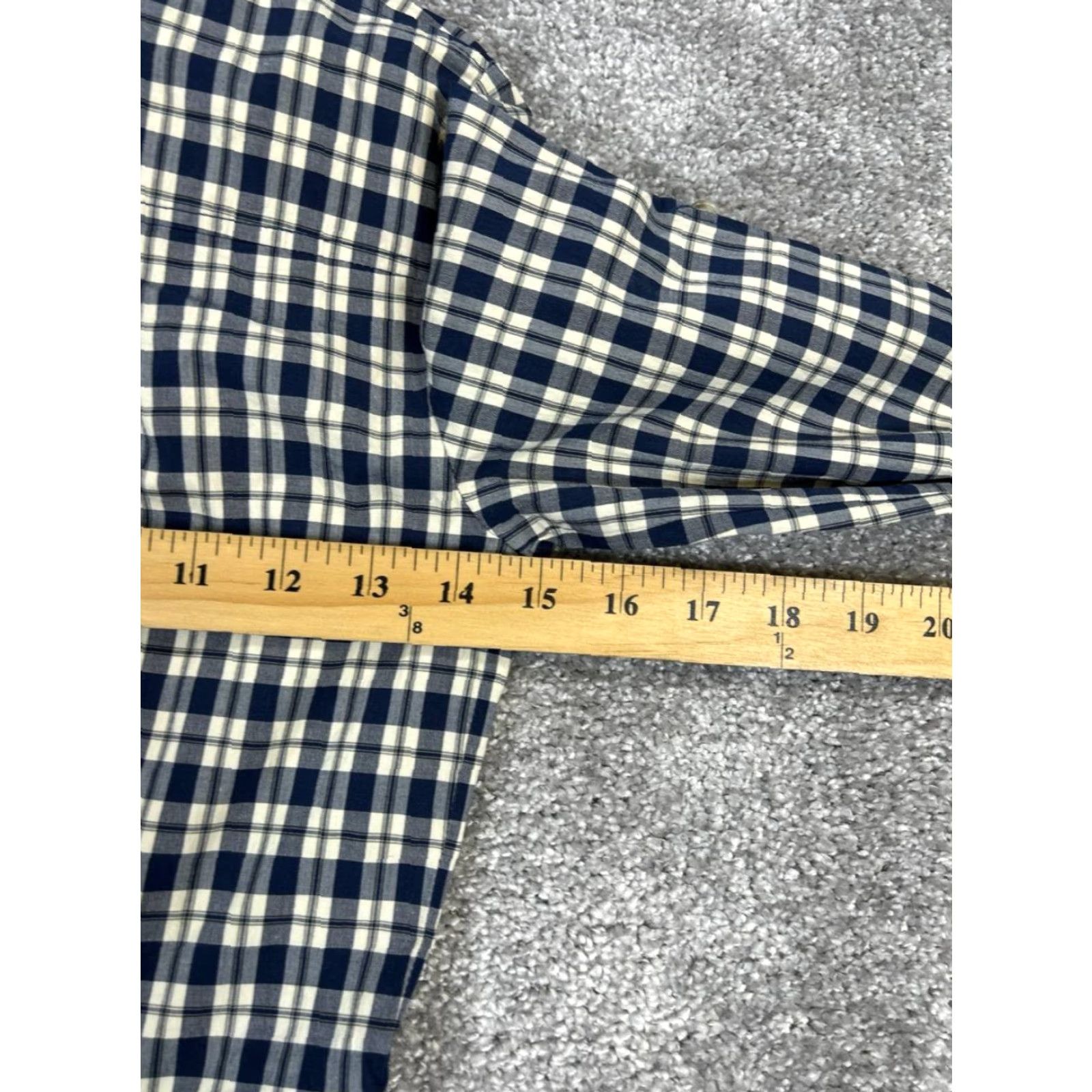 Theory VINTAGE Theory Shirt Dress Women 2 Short Cotton Plaid Collared Button Casual Spring Summer Womens Size XS / US 0-2 / IT 36-38 - 6 Thumbnail