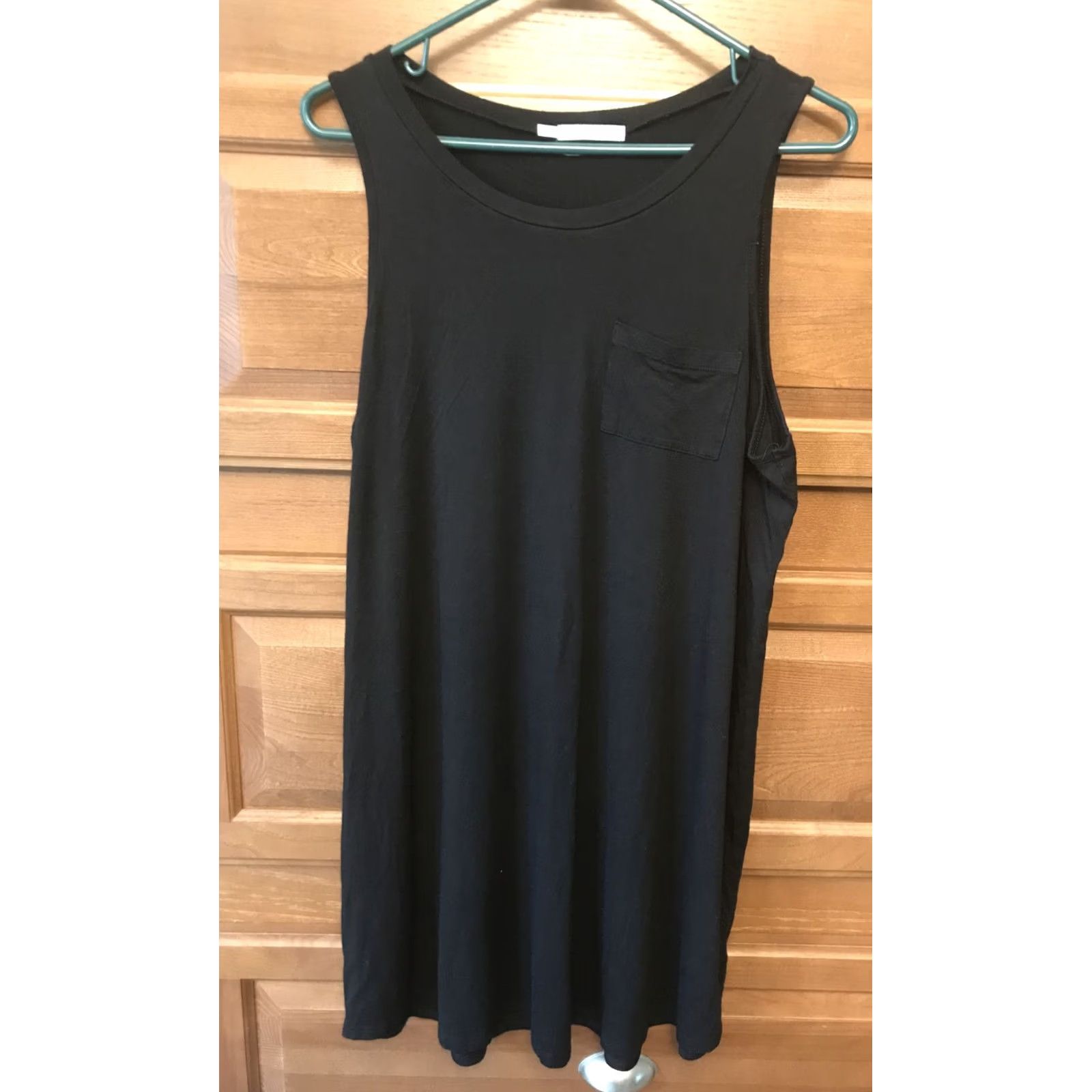 Vintage Maurices Dress Womens XL Black tank knit stretch comfort w/pocket Sz 921 Size XL / US 12-14 / IT 48-50 - 2 Thumbnail