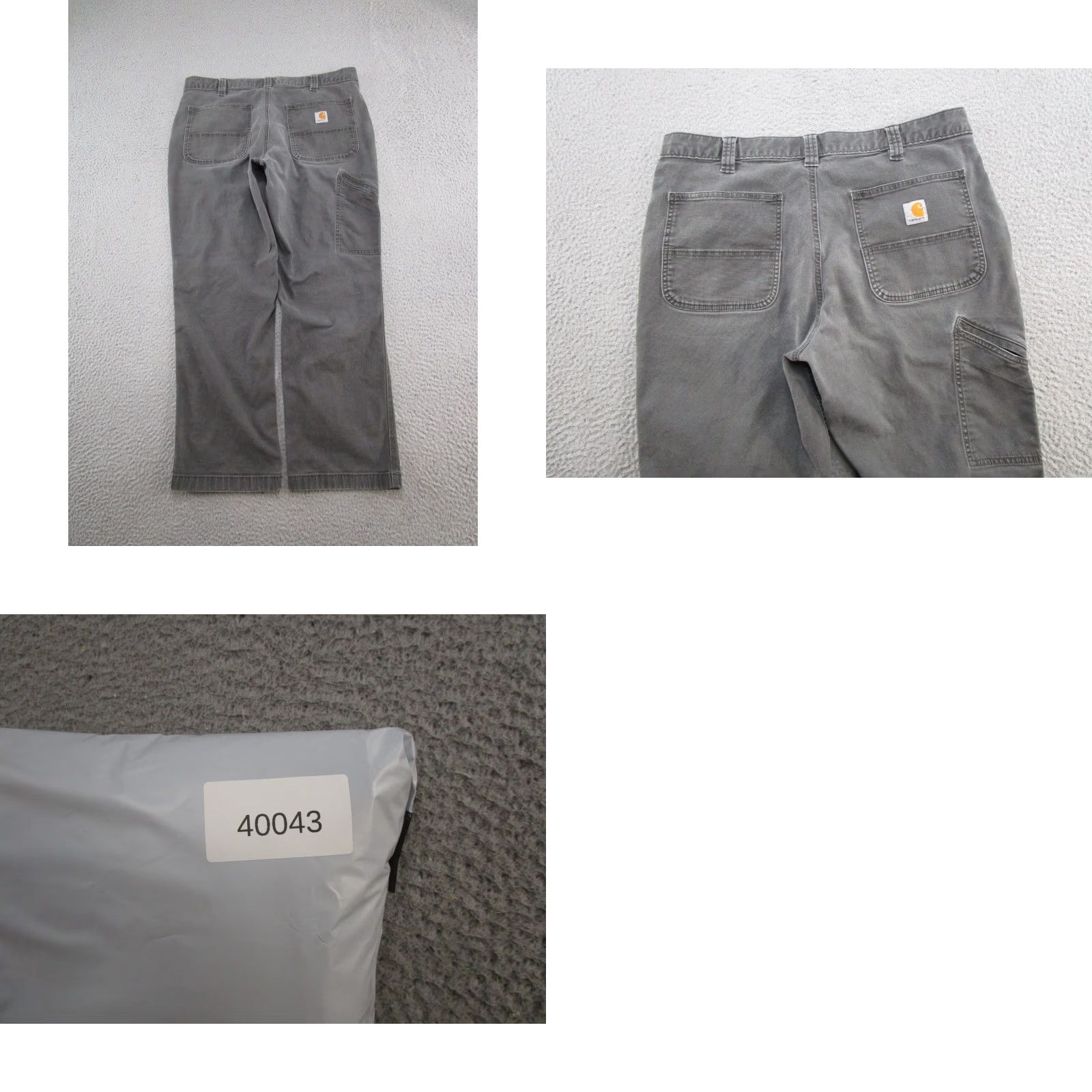 Carhartt Carhartt Pants Gray Men’s 36x30 Relaxed Fit Work Canvas Carpenter 5-Pocket, Button Zip, Straight Leg, 102291 306 Mens Size US 36 / EU 52 - 9 Thumbnail