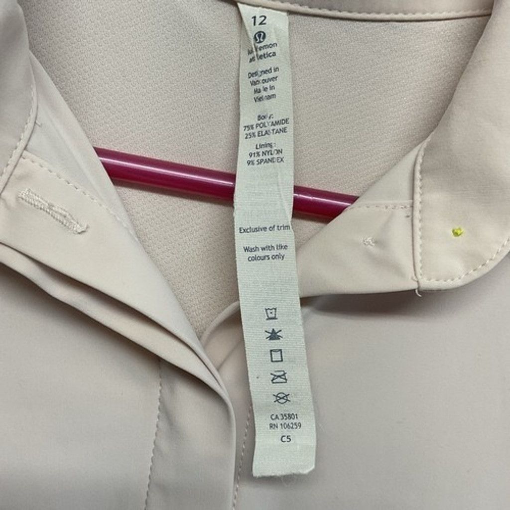 Lululemon Lululemon PalePink Mauve Poplin Shirt Women 12 Long S FLAWED Size XL / US 12-14 / IT 48-50 - 2 Thumbnail