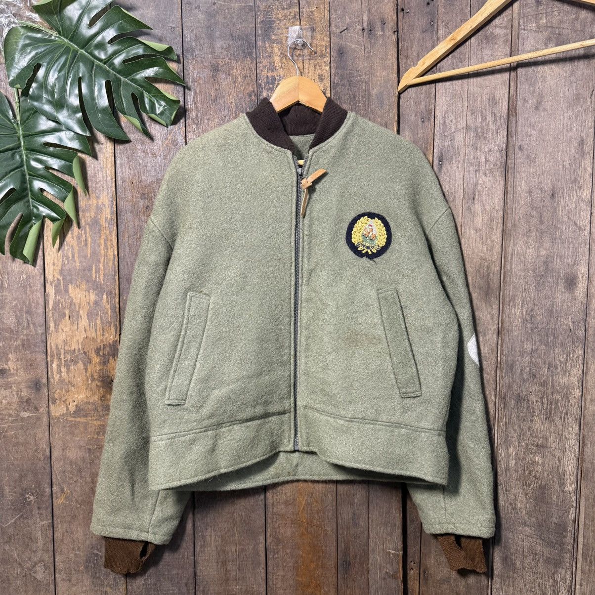 Fake London Genius Vintage 90’s Fake London Wool Cashmere Bomber Jacket Size US M / EU 48-50 / 2 - 1 Thumbnail