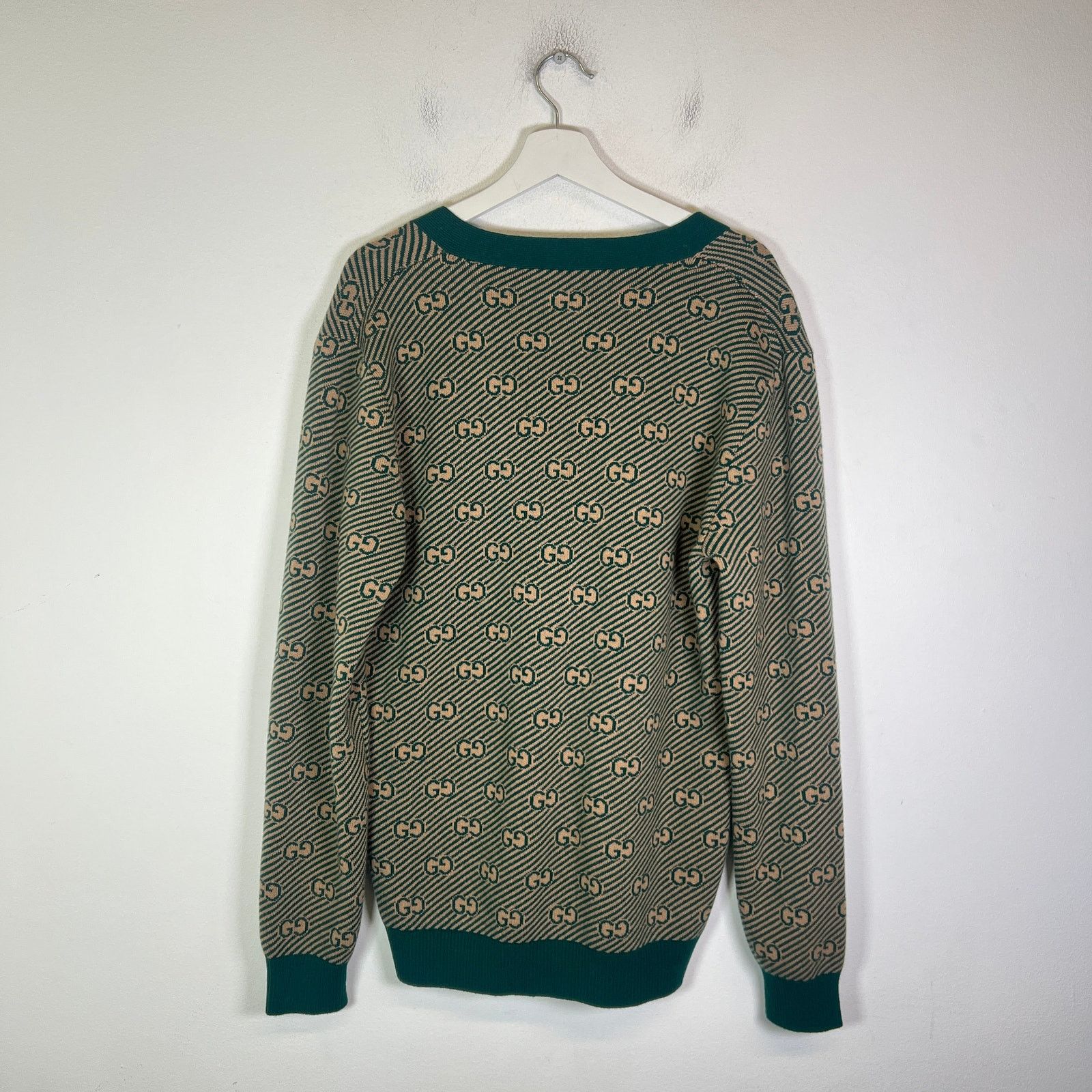 Gucci Gucci GG Logo Wool Cardigan Size US S / EU 44-46 / 1 - 2 Thumbnail