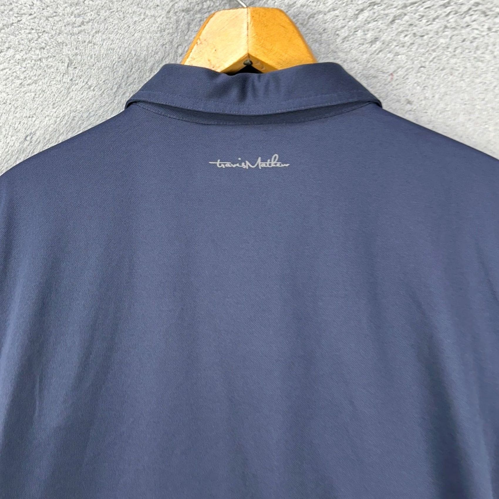 TravisMathew VINTAGE Travis Mathew Shirt Golf Polo Men XL Blue Rugby Short Sleeve Performance Logo Size US XL / EU 56 / 4 - 6 Thumbnail