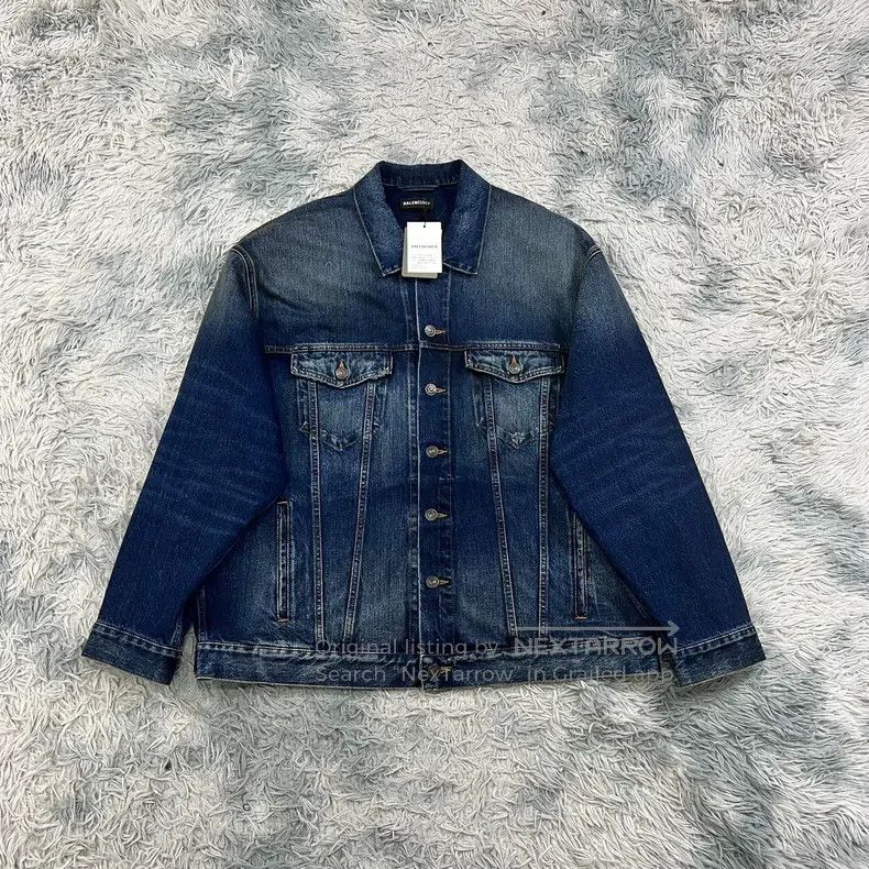Balenciaga Balenciaga FBI Denim Jacket, Size L Size US S / EU 44-46 / 1 - 2 Thumbnail