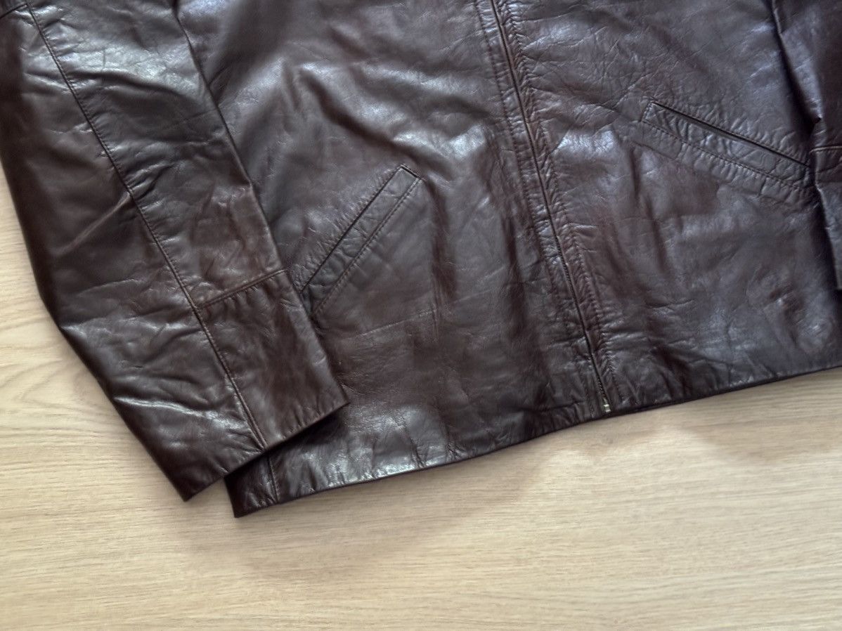 Genuine Leather Vintage Genuine Leather Argentina Brown Moto Racing Jacket Size US L / EU 52-54 / 3 - 3 Thumbnail
