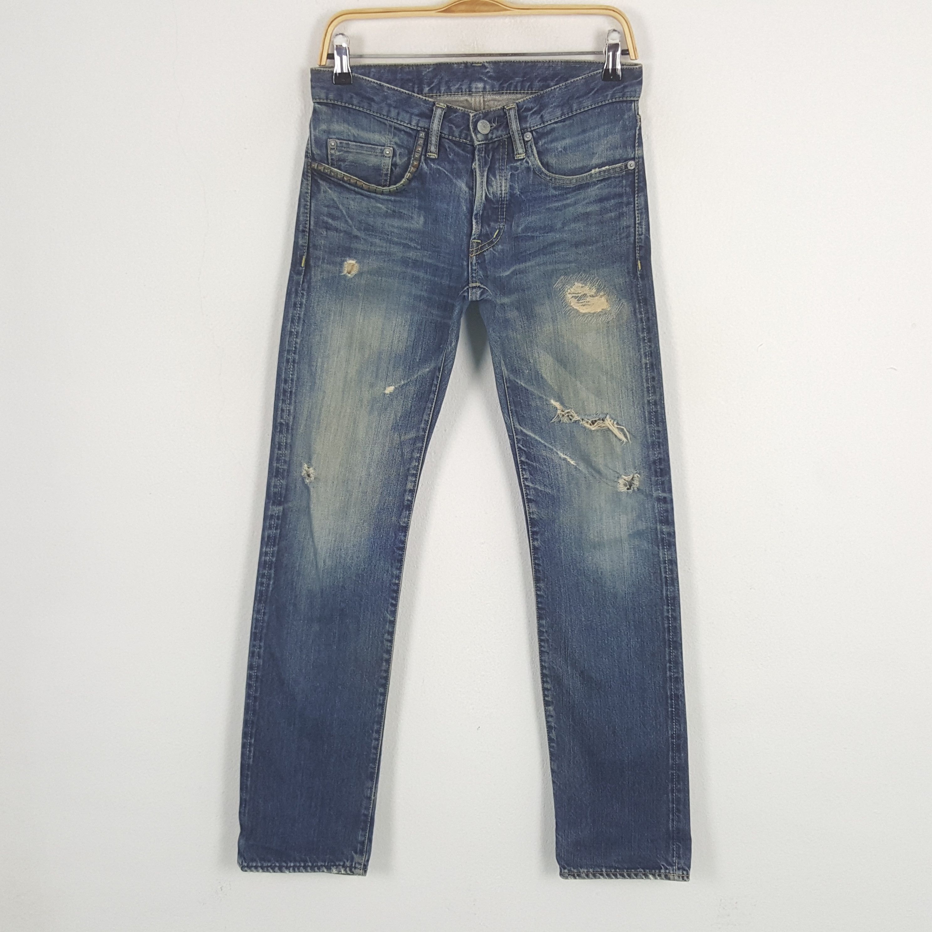 Hysteric Glamour × Japanese Brand × Vintage Vintage Hysteric Glamour Selvedge Custom Logo Denim Jeans Size US 30 / EU 46 - 4 Thumbnail