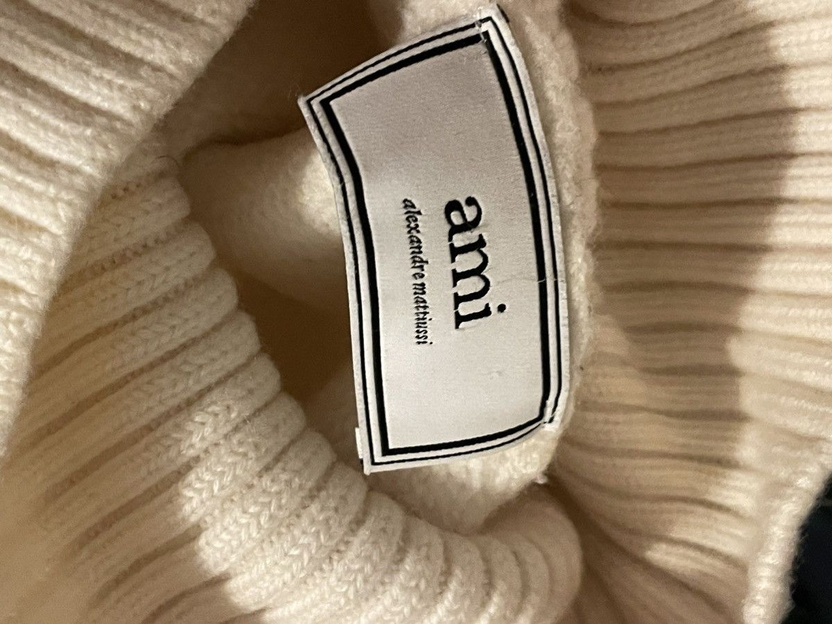 AMI Ami Paris turtleneck sweater white Size US M / EU 48-50 / 2 - 3 Thumbnail