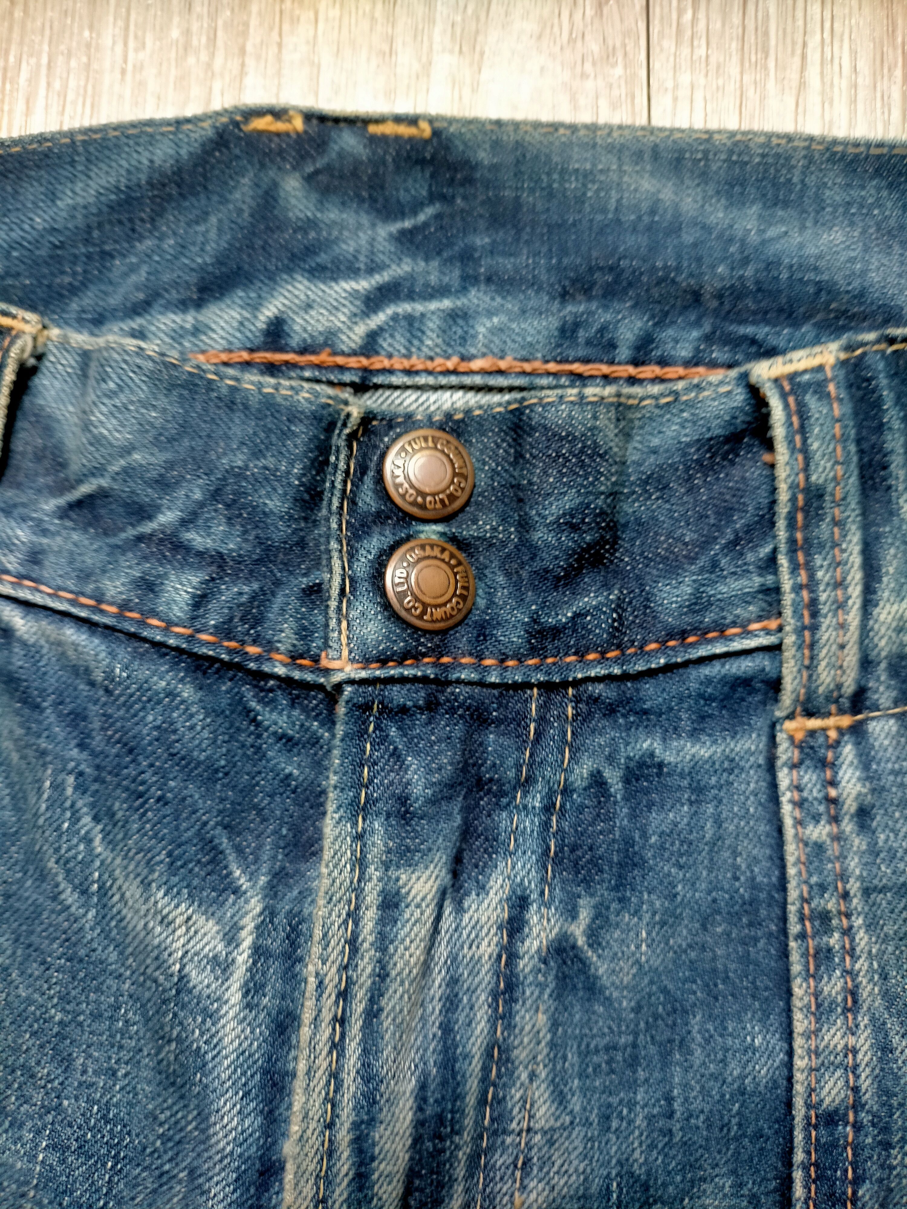 Full Count & Co. Vintage 90s Full Count & Co Selvedge Bush Pants Denim Japan Size US 34 / EU 50 - 22 Thumbnail