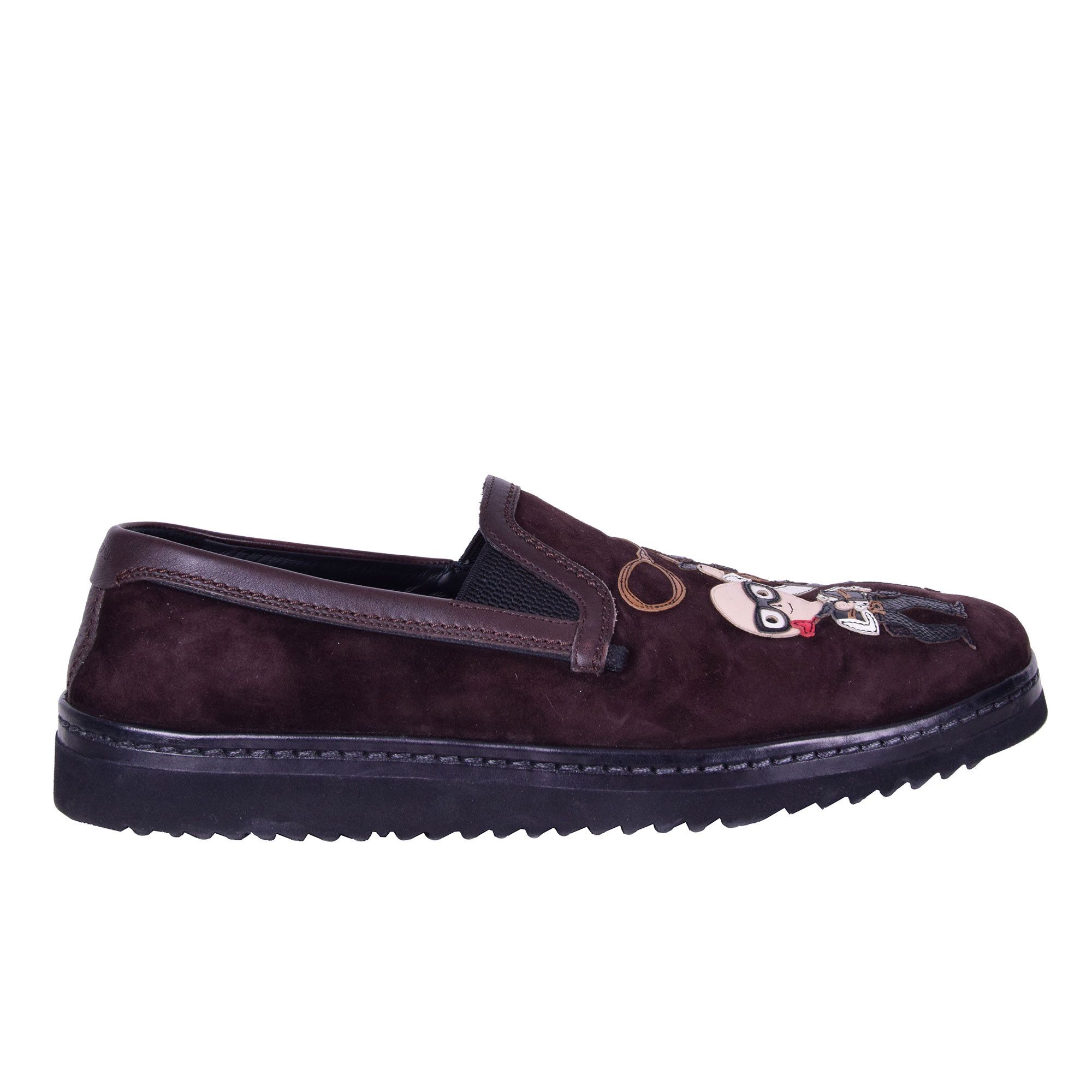 Dolce & Gabbana o1y0125 Logo Embellished Low-Top Sneakers in Dark Brown Size US 8.5 / EU 41-42 - 1 Thumbnail
