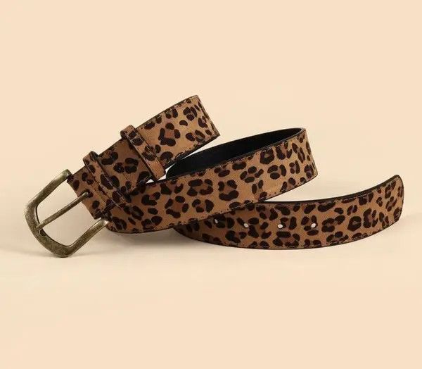Japanese Brand Leopard Printed Belt Size ONE SIZE - 7 Thumbnail