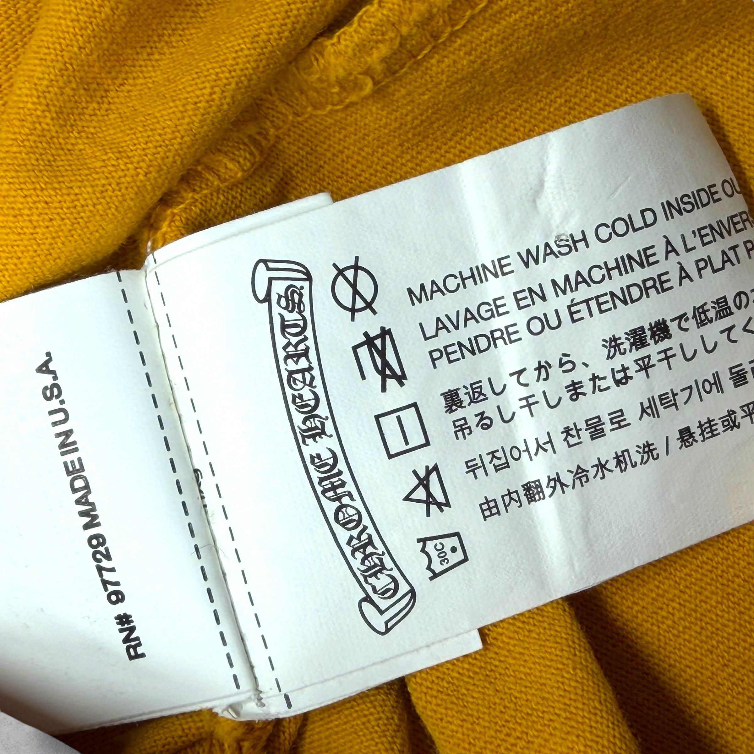 Chrome Hearts Chrome Hearts Matty Boy Call Me Yellow Tee XL Size US XL / EU 56 / 4 - 6 Thumbnail