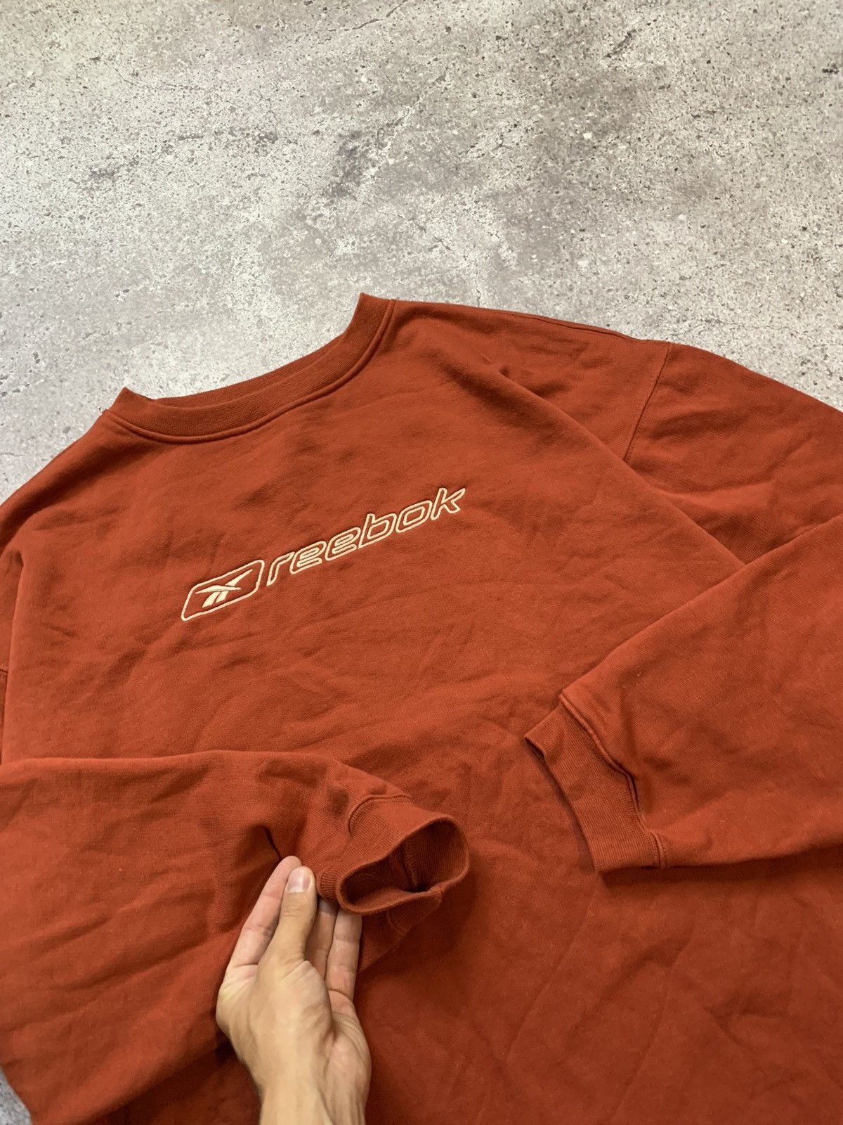 Russell Athletic × Vintage 90s Reebok Athletic Basic Crewneck Sweatshirt Size US XL / EU 56 / 4 - 4 Thumbnail