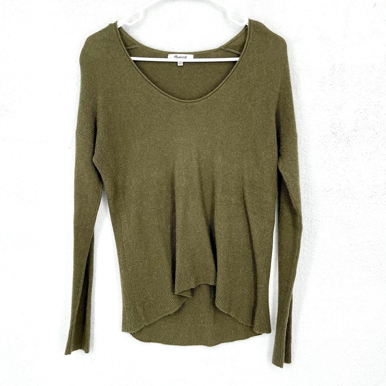 Madewell Madewell XS Crewneck Hunter Green Casual Long Sleeve Knit Size XS / US 0-2 / IT 36-38 - 1 Thumbnail