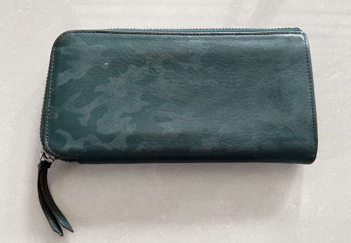 Porter Porter L Shaped Zipper Green Camouflage Pattern Long Wallet Size ONE SIZE - 3 Thumbnail