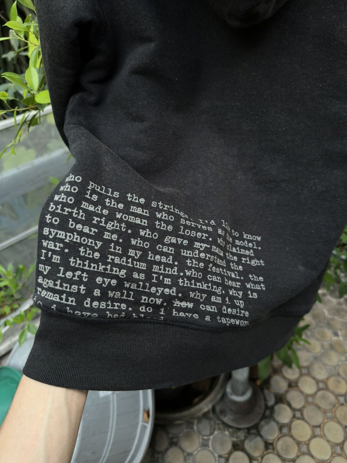 Hysteric Glamour Hysteric Glamour “God Speed Rat/Art” Poem Fur Zip-Up Hoodie Size US XS / EU 42 / 0 - 7 Thumbnail