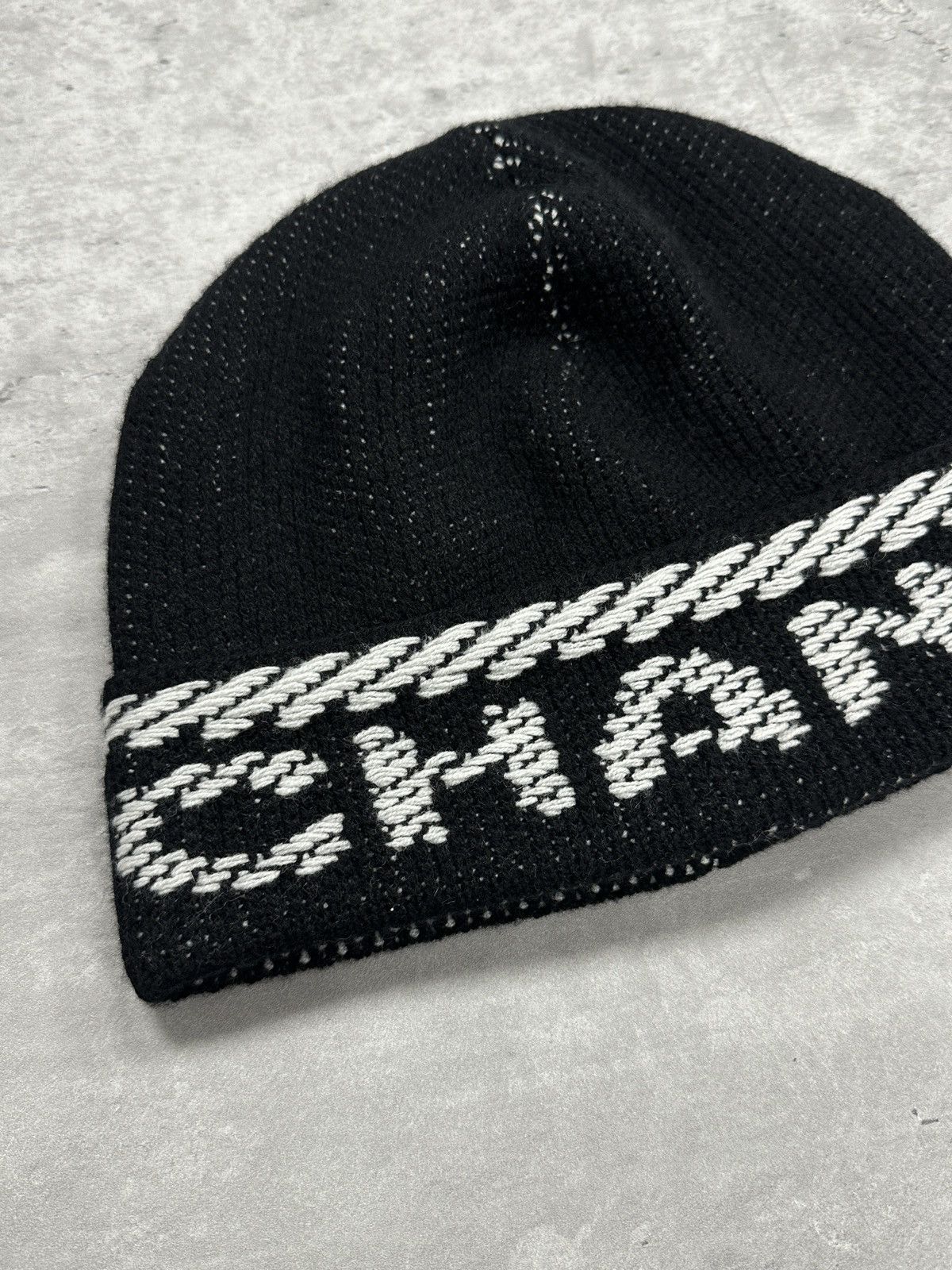 Chanel Chanel Big Logo Oversized Cashmere Beanie Black Size ONE SIZE - 6 Thumbnail