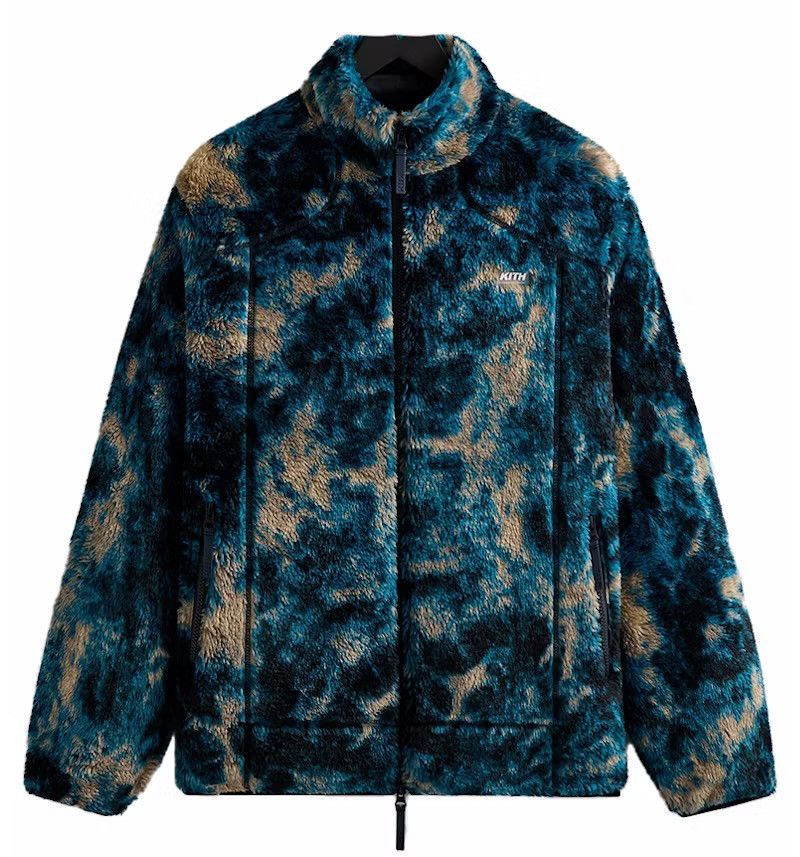 Kith Ice Dye Sherpa Harper jacket - Blue - Size Medium