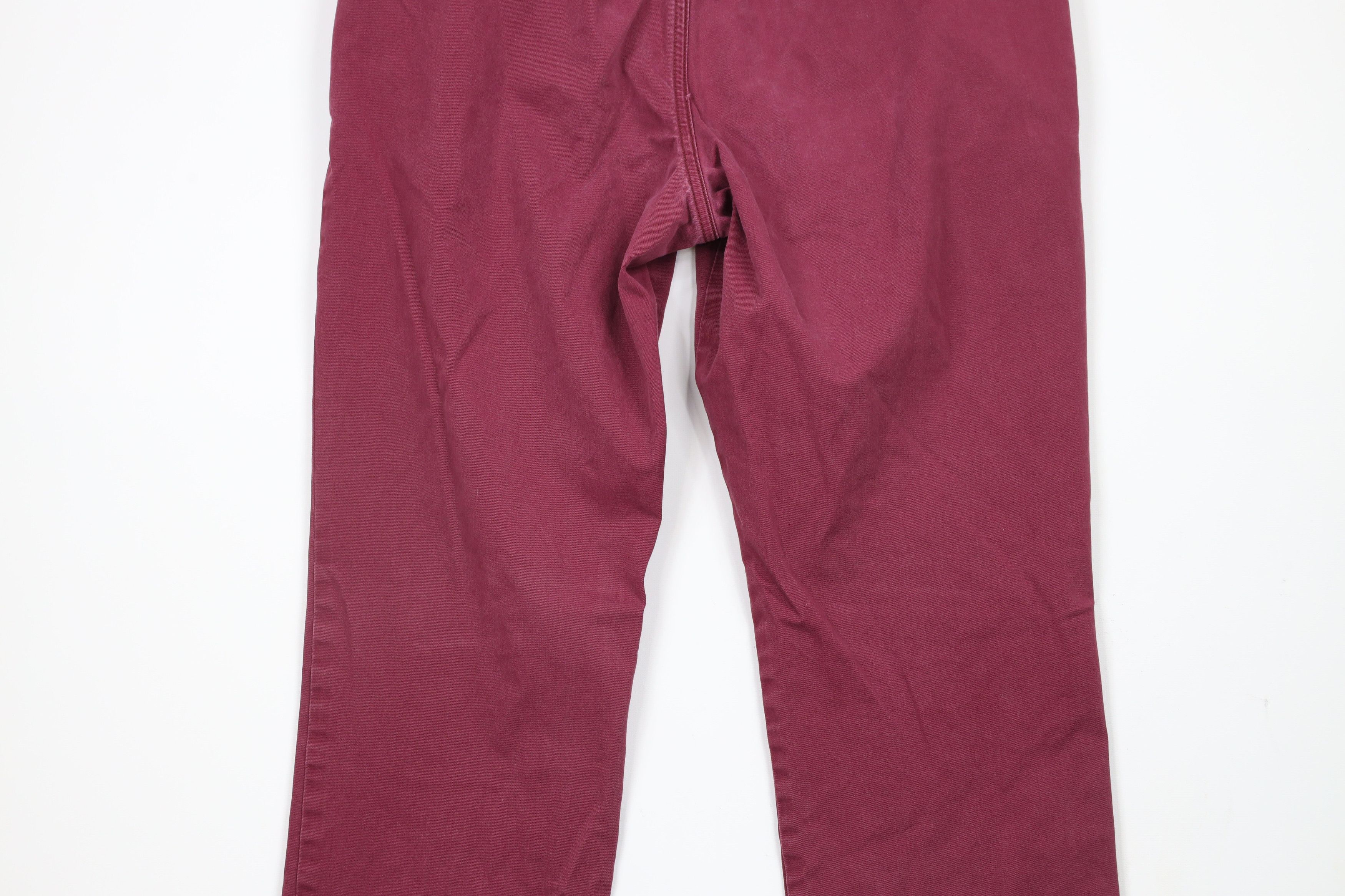 Ralph Lauren × Vintage Vintage Ralph Lauren oz Cotton Twill Chino Pants Burgundy Size US 34 / EU 50 - 9 Thumbnail