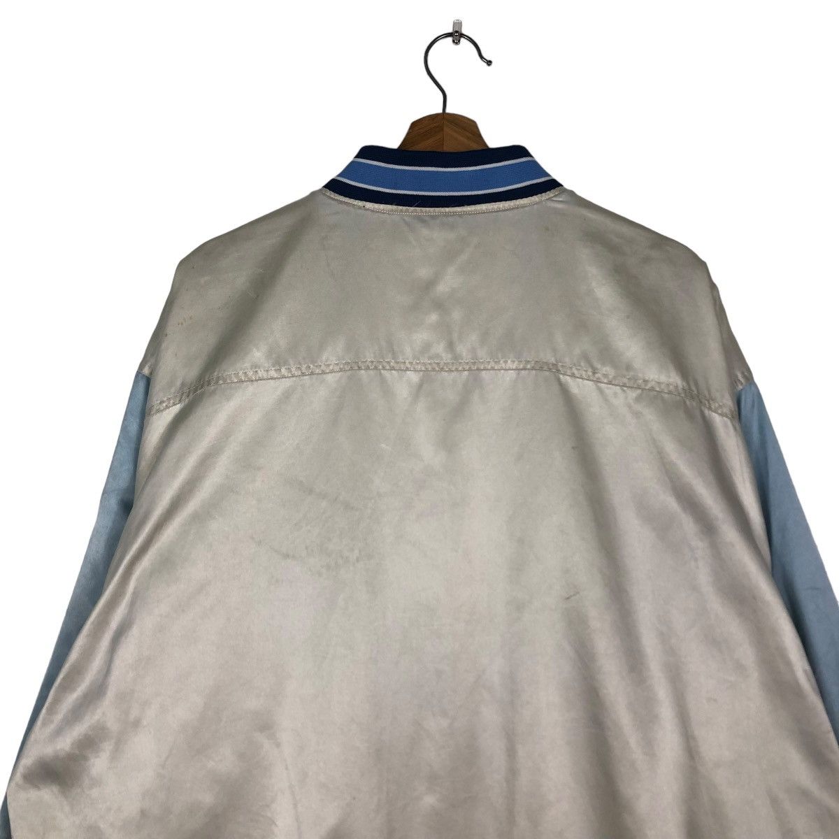NBA 🔥VINTAGE BOMBER JACKET LAKERS SPELL OUT HARDWOOD CLASSIC Size US XL / EU 56 / 4 - 9 Thumbnail