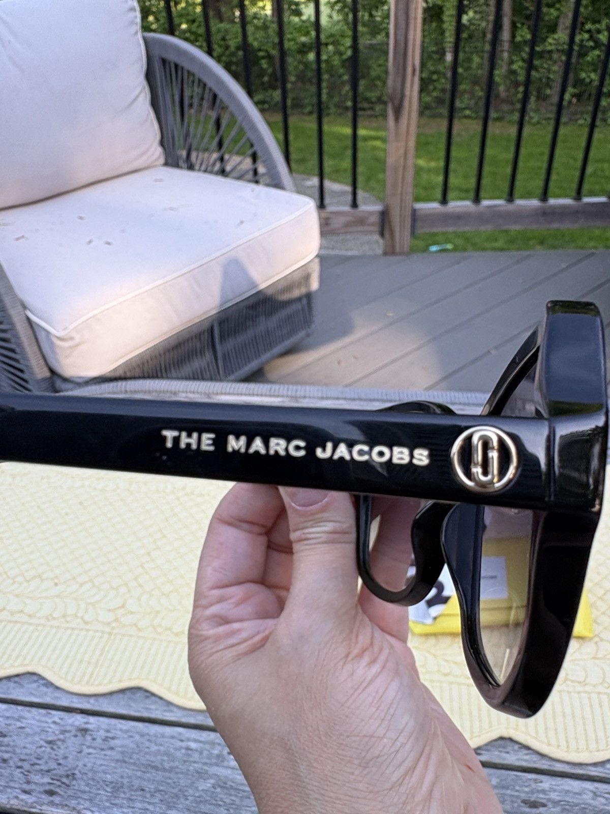 Marc Jacobs Marc Jacobs Black Sunglasses Size ONE SIZE - 4 Thumbnail