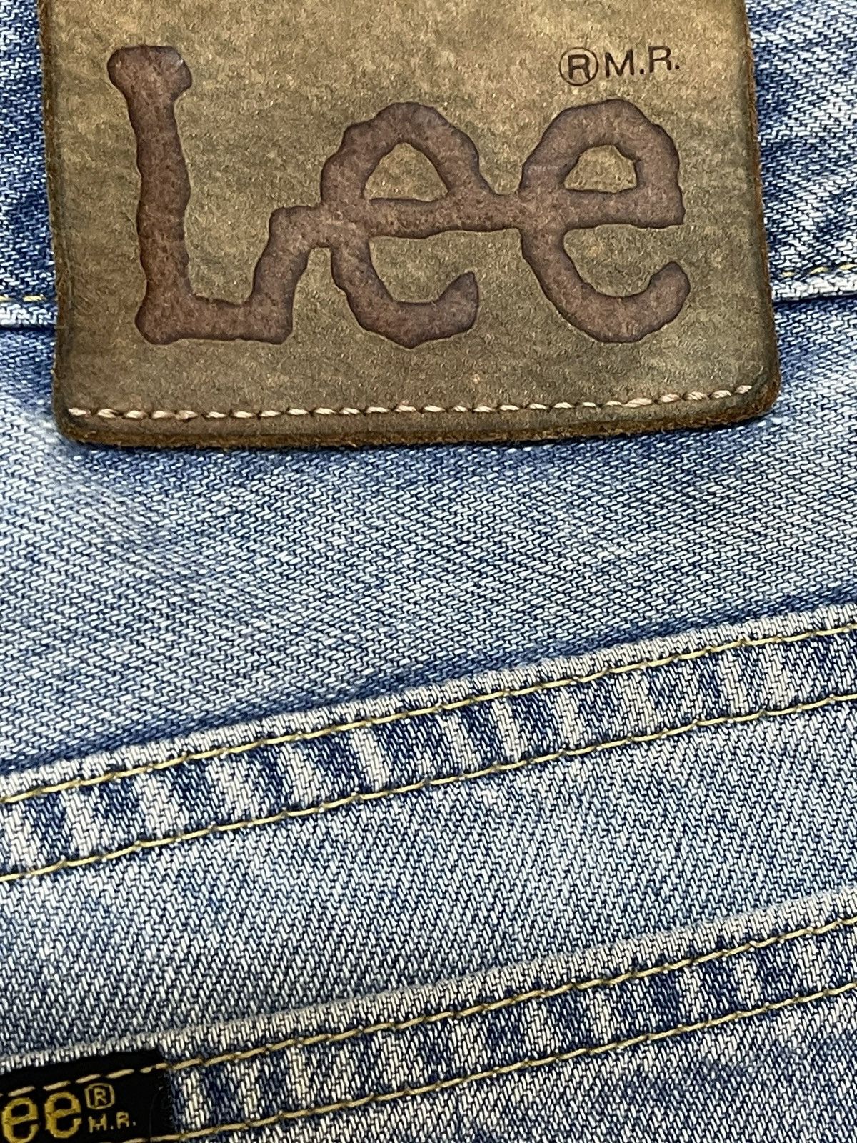 Lee Vintage 90s Lee Riders Faded Wash Distressed Wide Leg Baggy Size US 31 - 9 Thumbnail