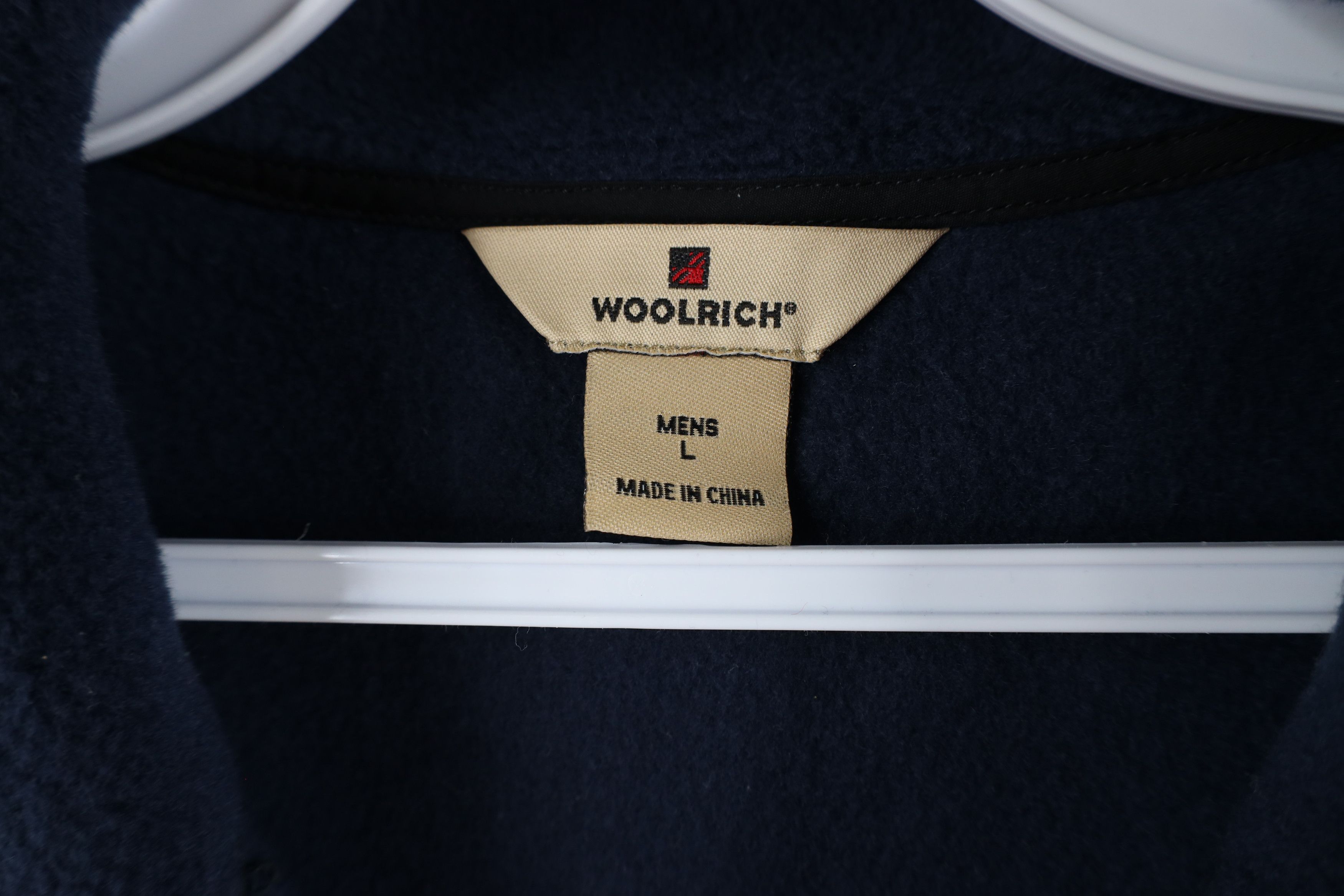Vintage × Woolrich Woolen Mills Vintage Woolrich Blank Full Zip Fleece Vest Jacket Navy Blue Size US L / EU 52-54 / 3 - 7 Thumbnail