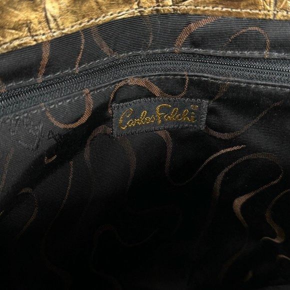 Designer × Vintage Carlos Falchi Exotic Genuine Alligator Crocodile Handmade Sh Size ONE SIZE - 6 Thumbnail