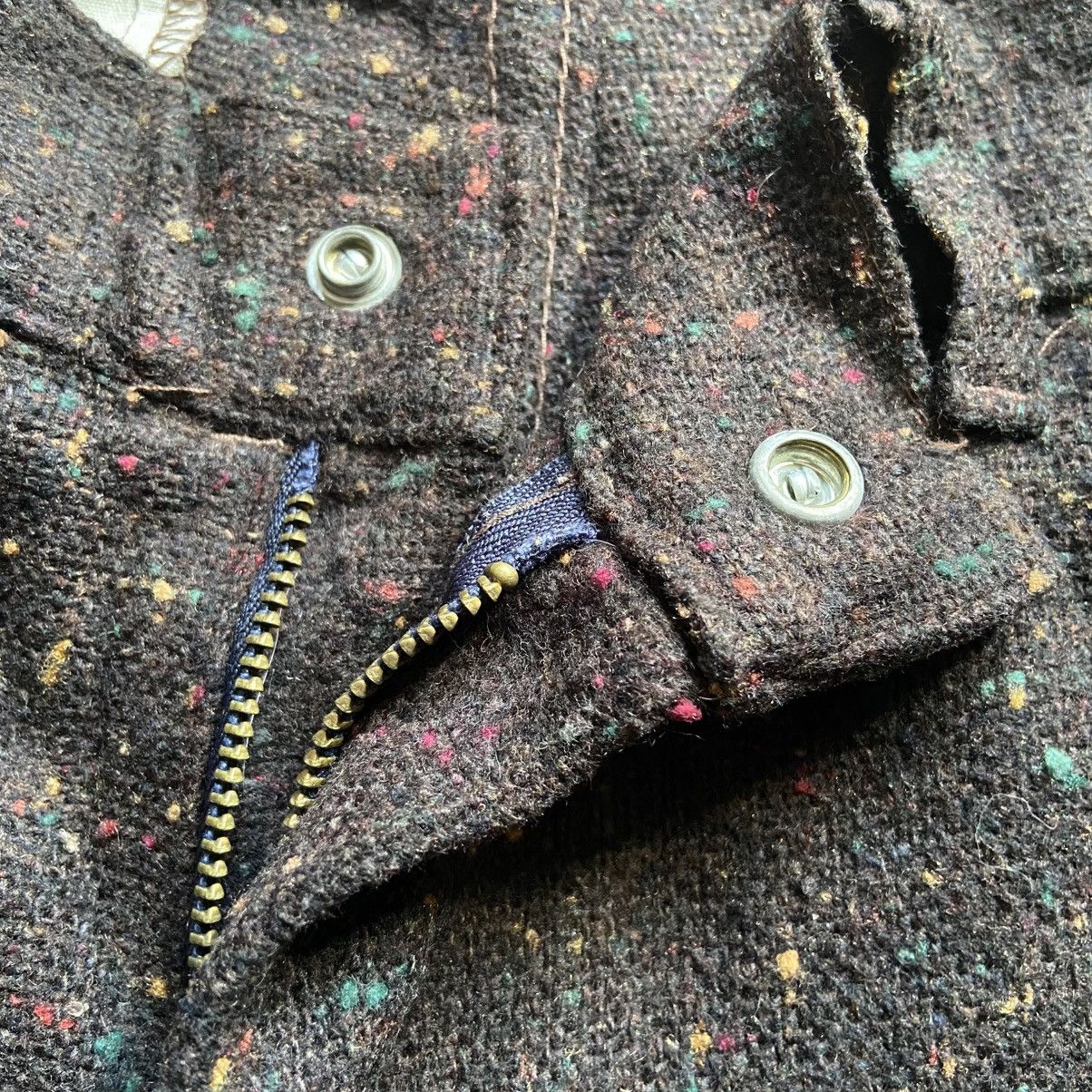 Vintage High! Standard Wool Nep Speckled Donegal Tweed Trousers Size US 34 / EU 50 - 11 Thumbnail