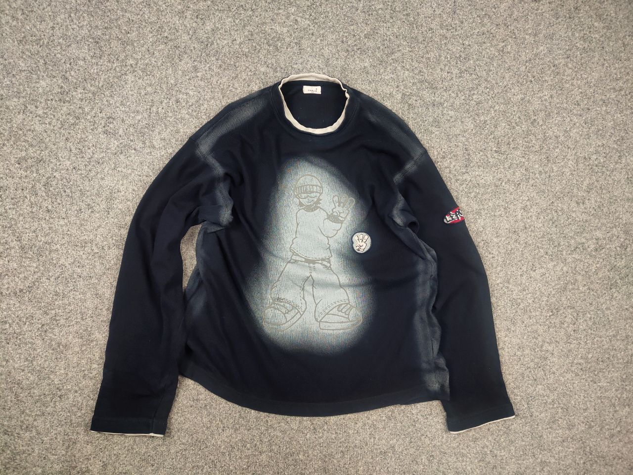 Vintage Vintage Y2K Grass Hither Long sleeve Sweatshirt Rap HipHop Size US S / EU 44-46 / 1 - 10 Thumbnail