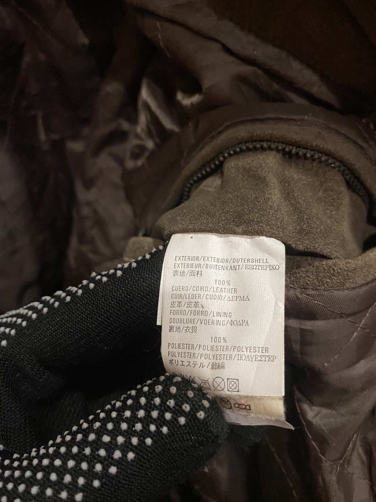 Pull & Bear Vintage Pull & Bear Olive Green Suede Leather Jacket Size US L / EU 52-54 / 3 - 14 Thumbnail
