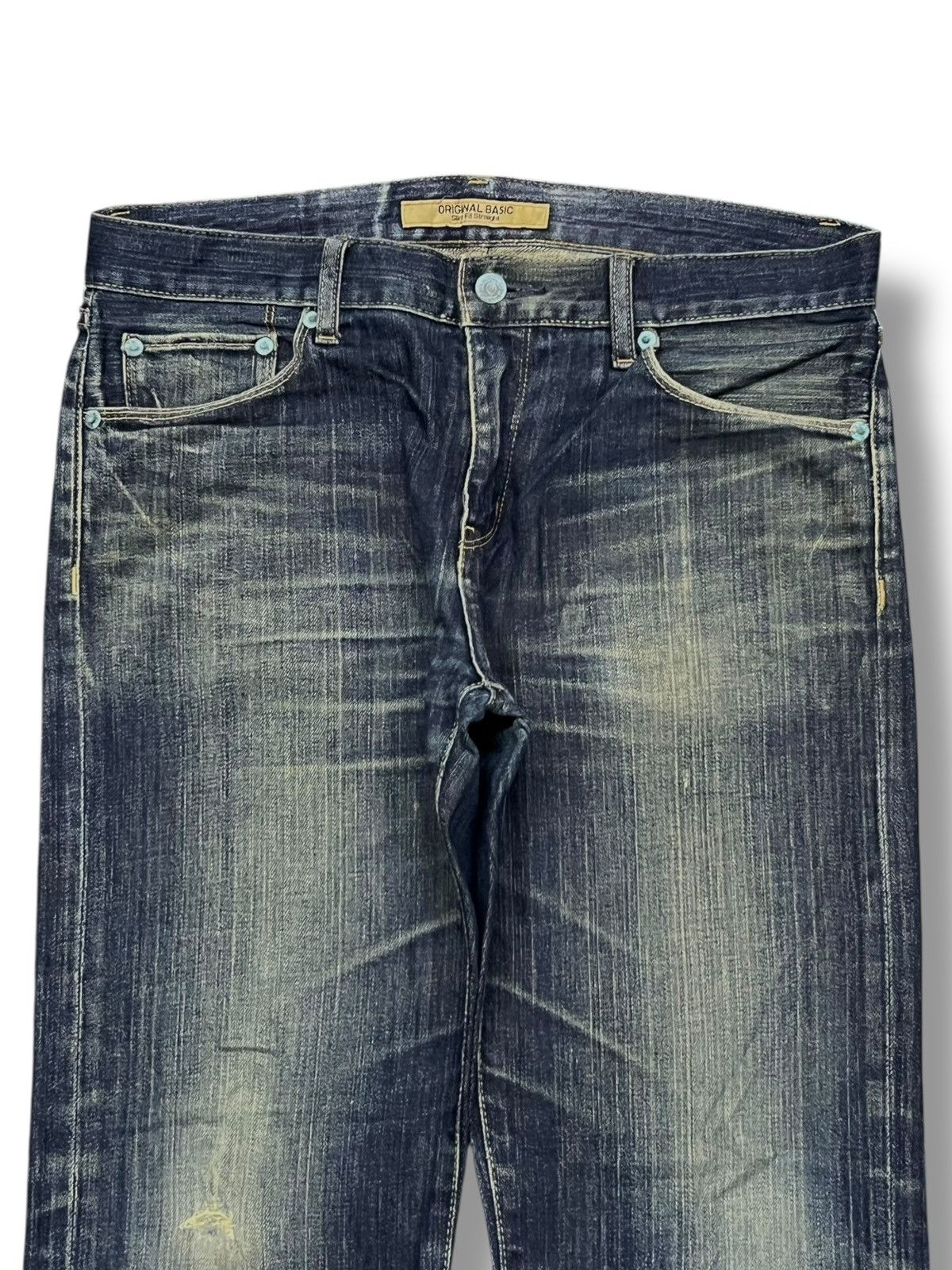 Uniqlo Vintage Uniqlo S-001 Japan - Faded Rusty Wash Jeans Size US 34 / EU 50 - 4 Thumbnail