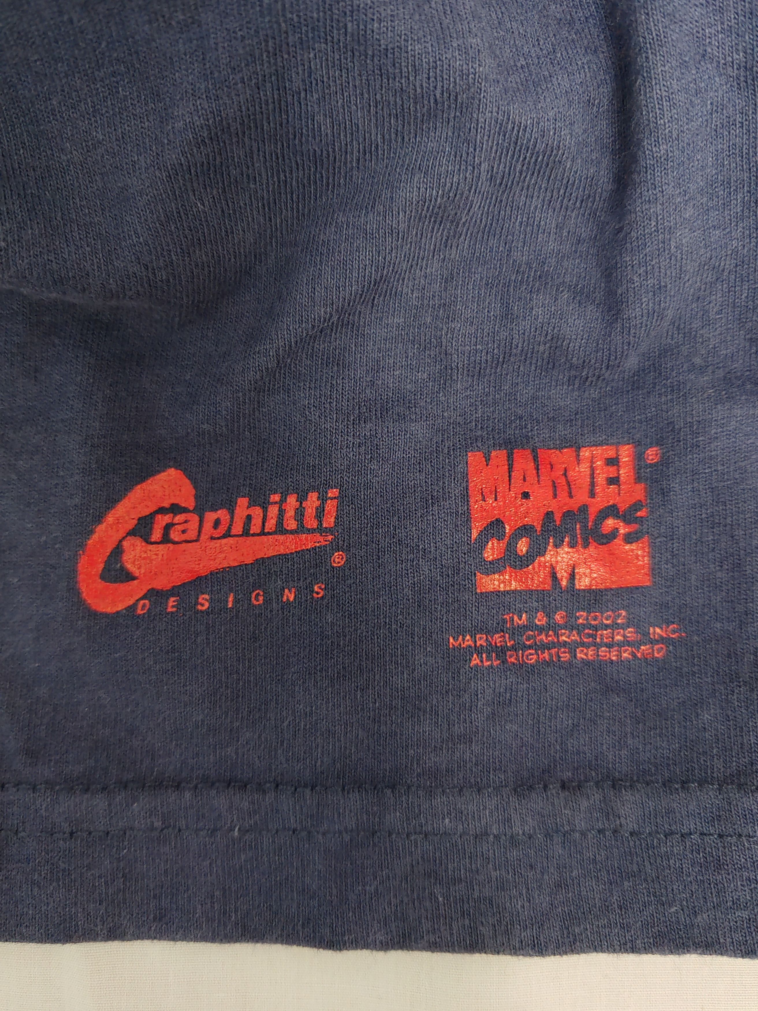 Marvel Comics Vintage Captain America Big Logo Overprint Tee Marvel Iron Size US XXL / EU 58 / 5 - 4 Thumbnail