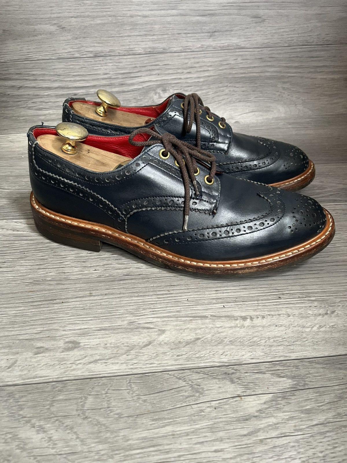 Tricker's Trickers bourton country brogue leather shoes uk 8.5 Size US 9.5 / EU 42-43 - 6 Thumbnail