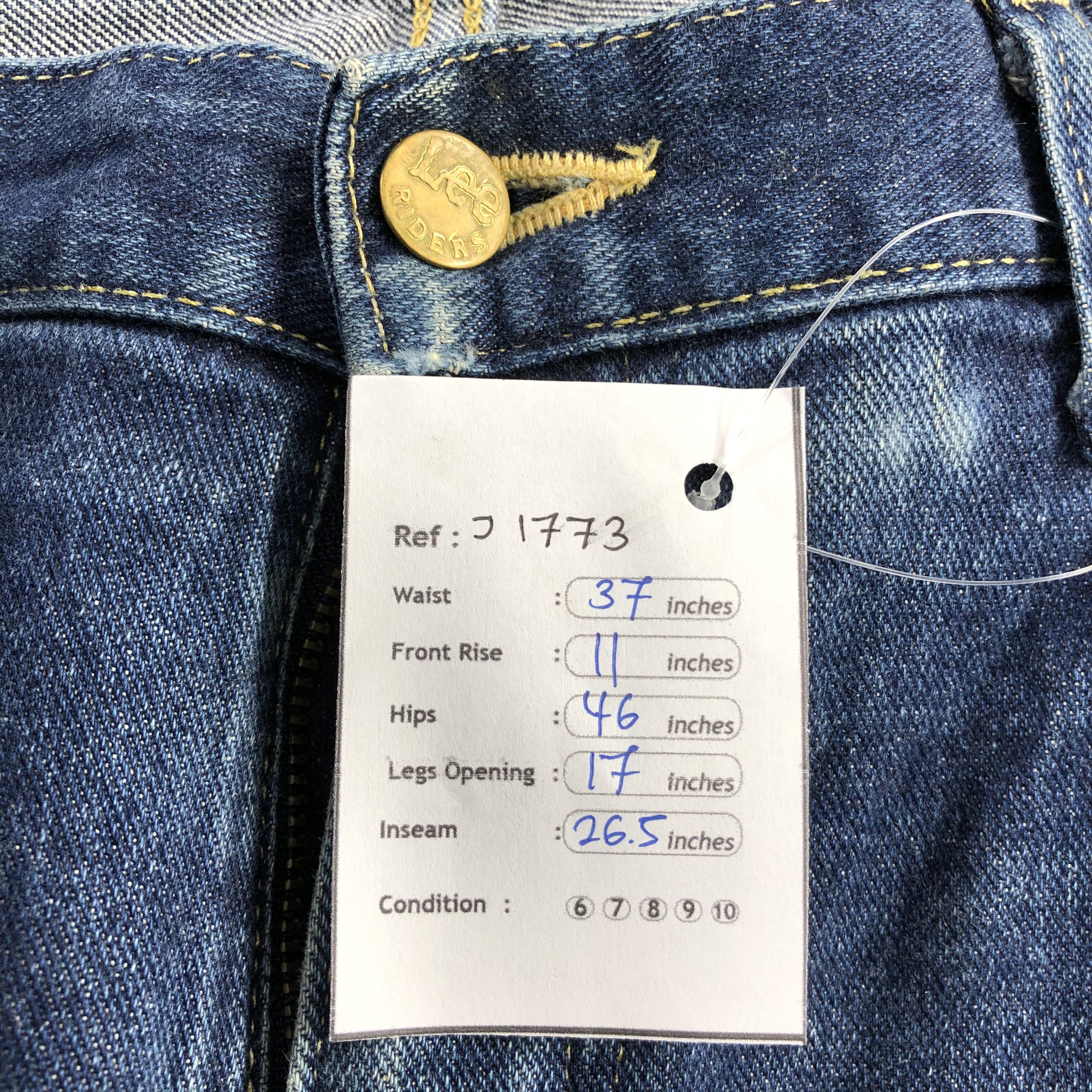 Lee Vintage Blue Wash Lee Jeans-J1773 Size US 37 - 13 Thumbnail