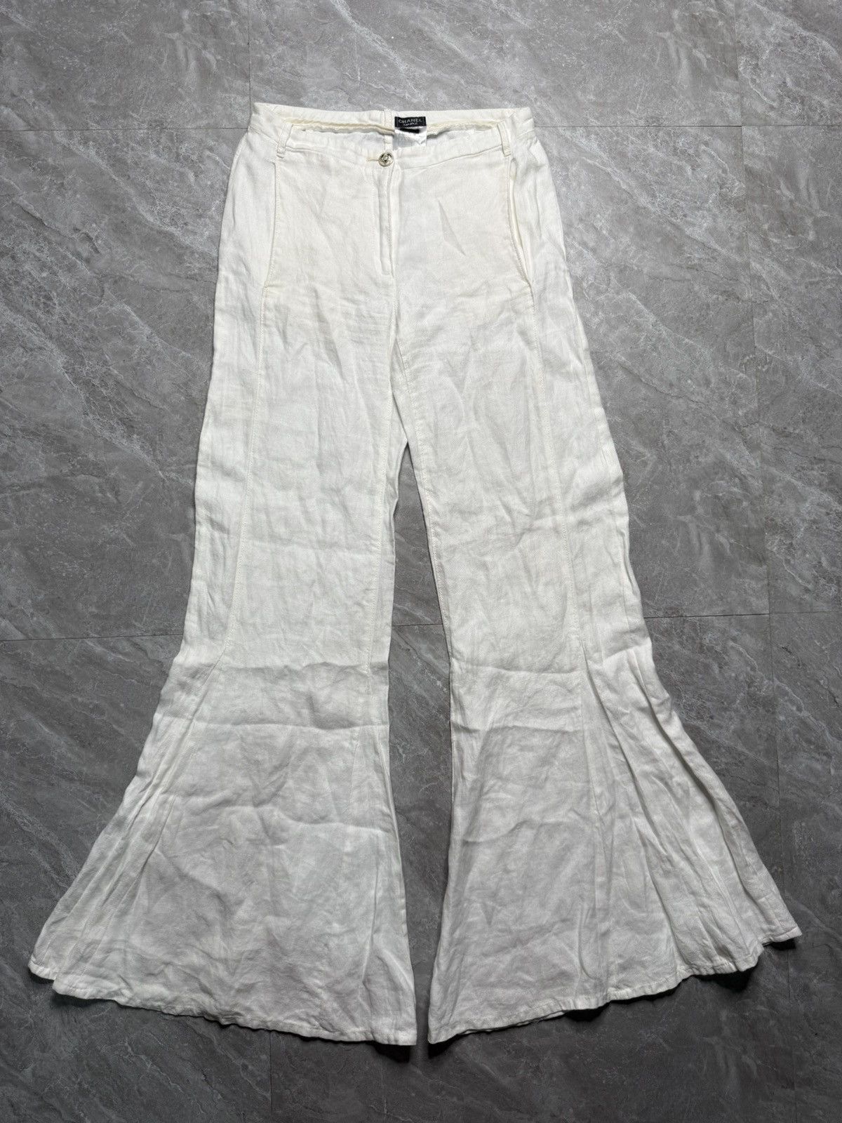 Chanel Chanel “Sample” Resort 09 Flared Rayon Pants Size 26" / US 2 / IT 38 - 1 Thumbnail