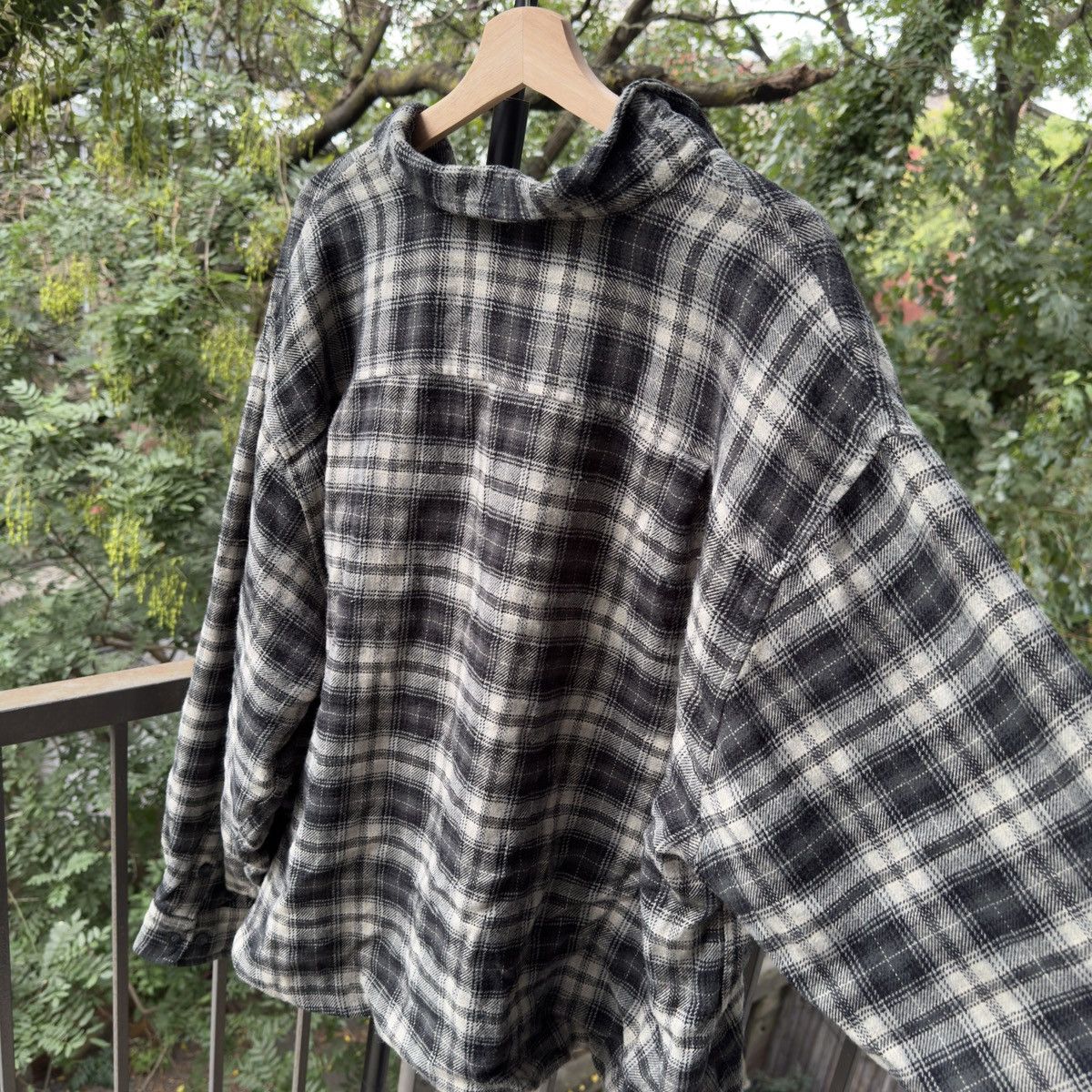 Vintage Thrashed Faded Thermal Flannel Jacket ERD Grunge Chrome Size US XXL / EU 58 / 5 - 8 Thumbnail