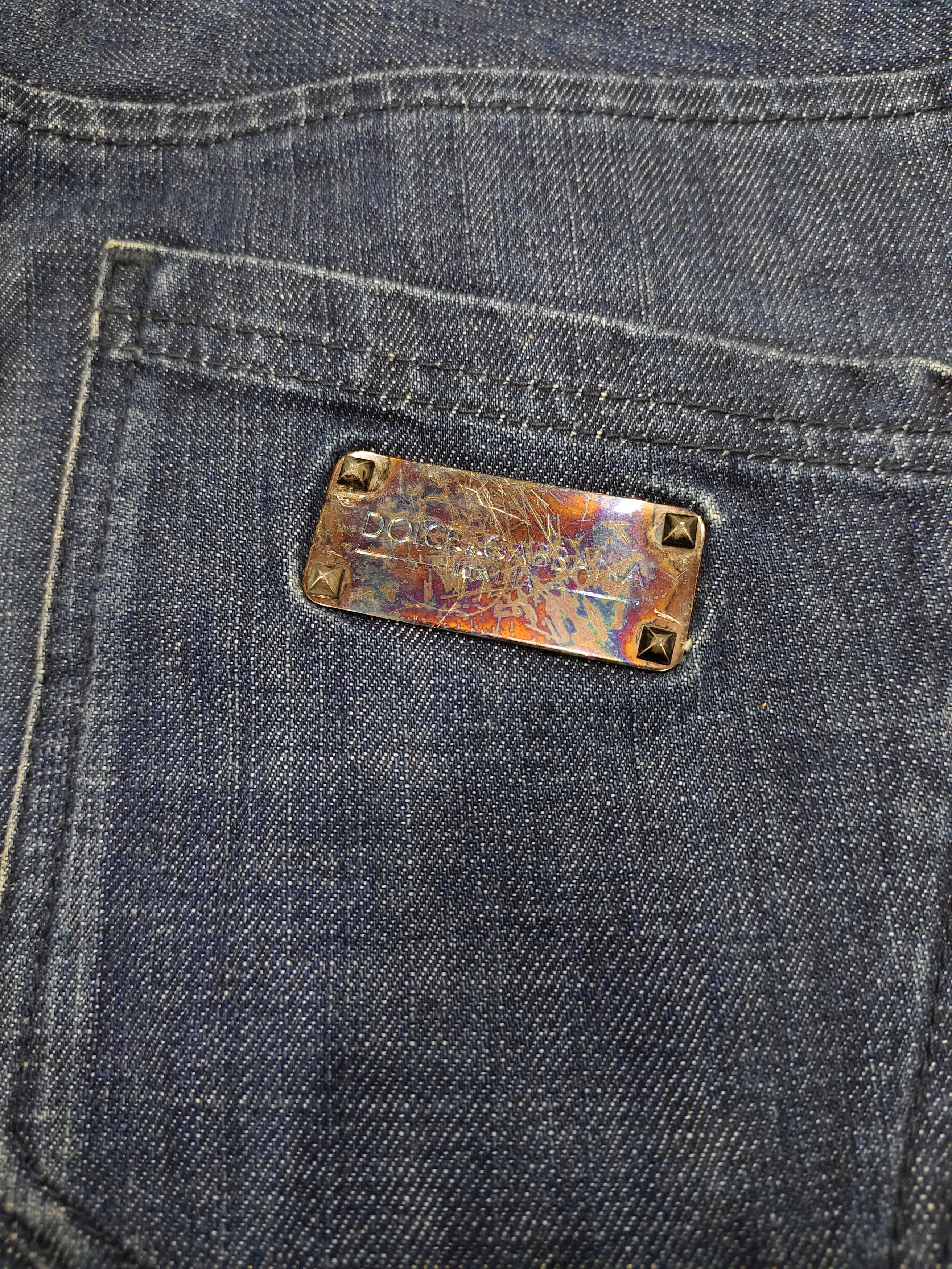 Dolce & Gabbana DOLCE & GABBANA- Exclusive Design 14 Classic Hard Slim Jeans Size US 31 - 7 Thumbnail