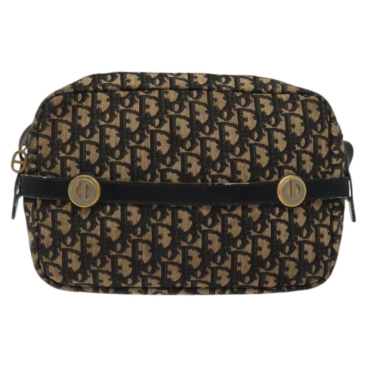 Dior DIOR Trotter Canvas Shoulder Bag Black Gold Size ONE SIZE - 2 Thumbnail