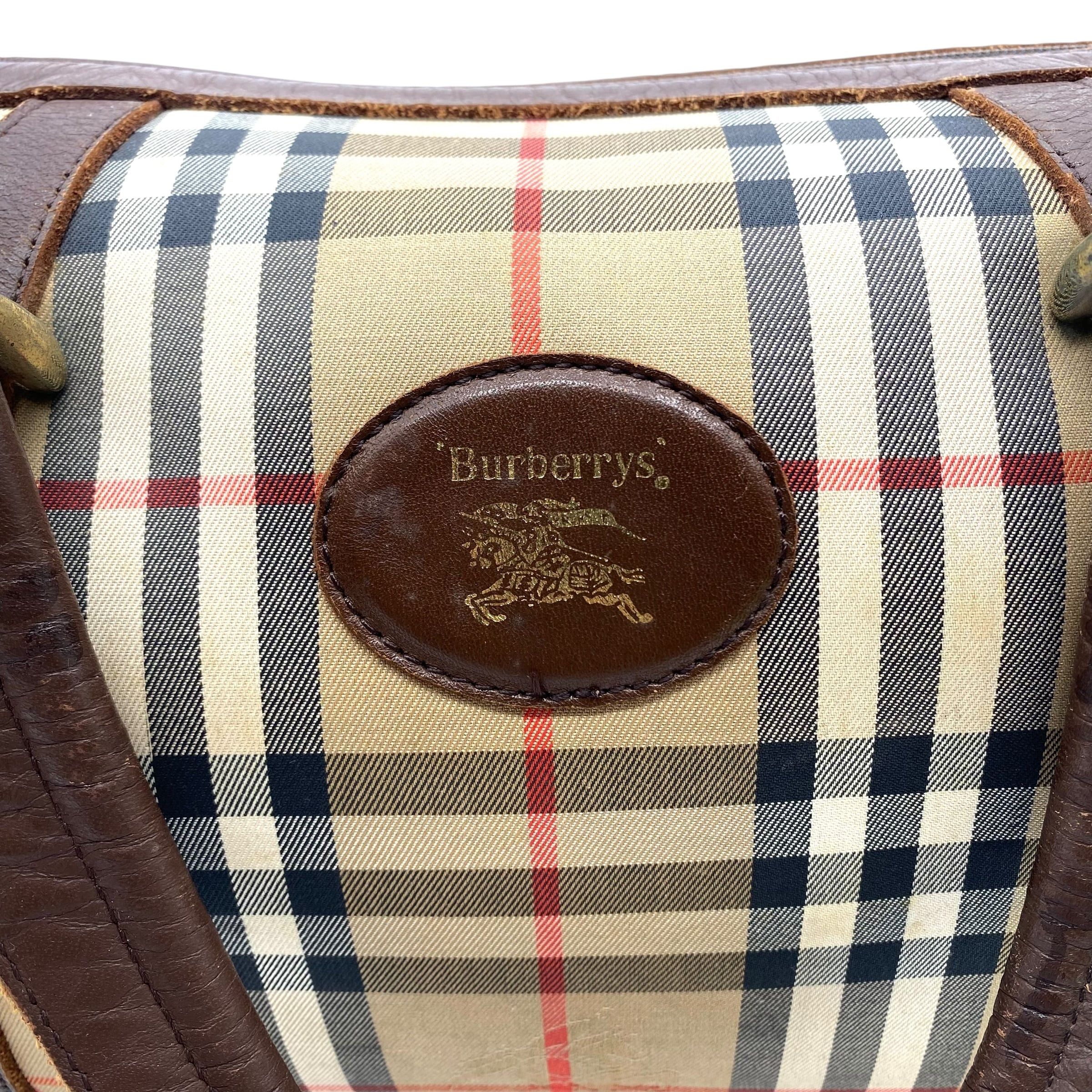 Burberry Vintage Burberrys Boston Bag Nova Check Size ONE SIZE - 5 Thumbnail