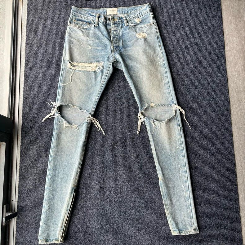 Fear of God ripped jeans