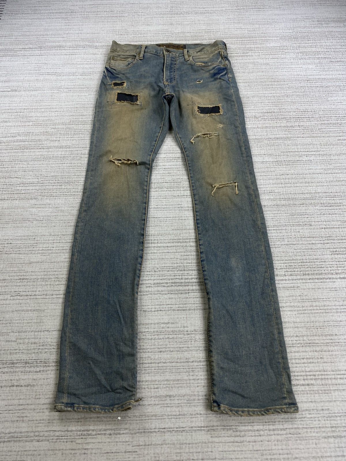Vintage GOA Distressed Denim Punk Jeans