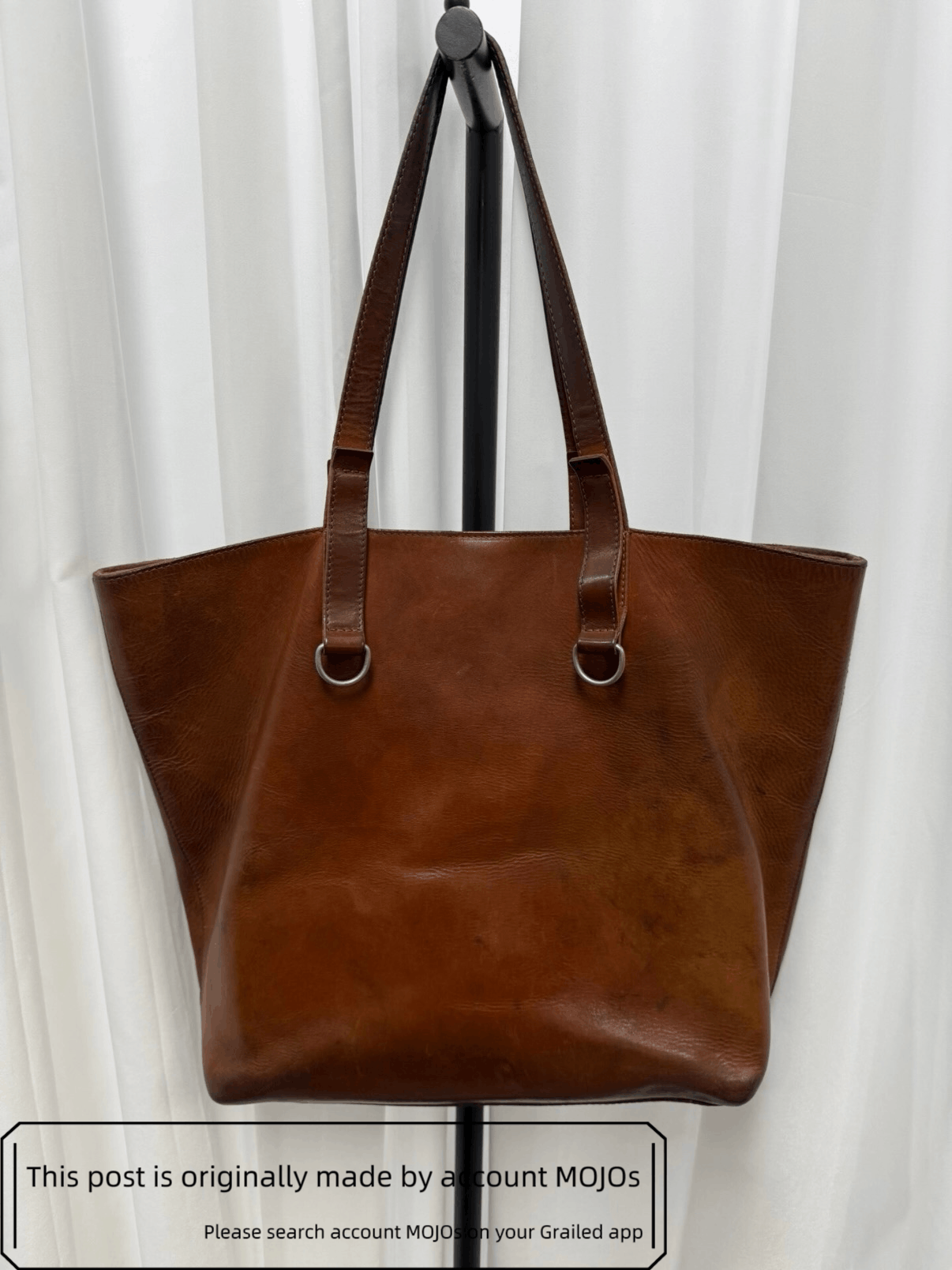 Maison Margiela Maison Margiela Leather Brown Tote Bag mojos0 Size ONE SIZE - 5 Thumbnail