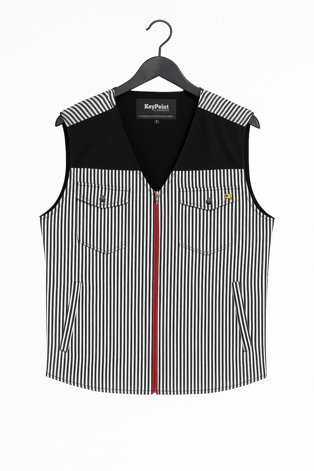 Japanese Brand KeyPoint Original Collection Workwear Vest Japanese Striped Size US L / EU 52-54 / 3 - 1 Thumbnail