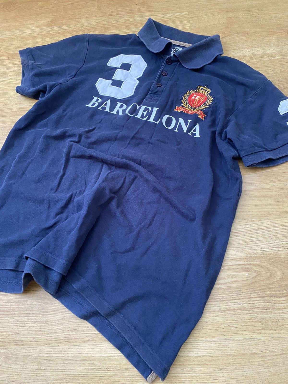 Japanese Brand × Vintage Vintage Polo Ralph Lauren style Barcelona distressed rugby Size US XL / EU 56 / 4 - 3 Thumbnail