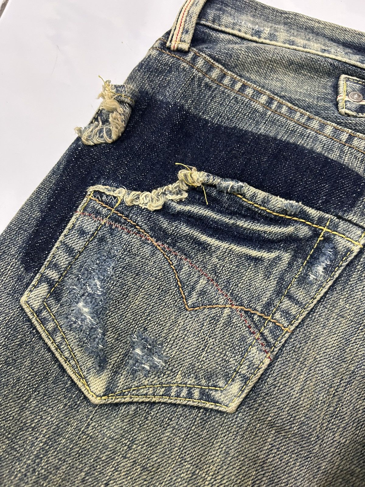 Japanese Brand Vintage Japanese Sweetcamel Distressed Selvedge Women Jeans Size US 29 - 12 Thumbnail