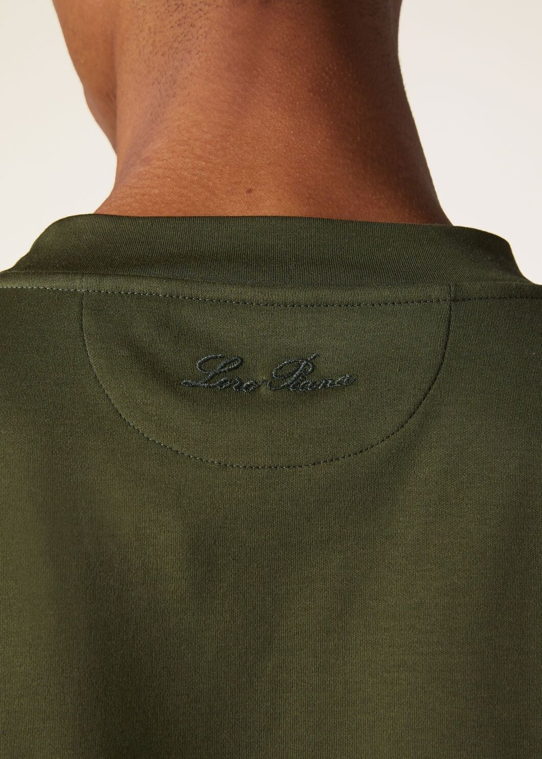 Loro Piana o1w1db10125 FAM8924 T-Shirt in Green Size US L / EU 52-54 / 3 - 3 Thumbnail